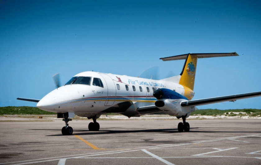 Historical logo transition or aircraft image representing interCaribbean's 2013 rebrand