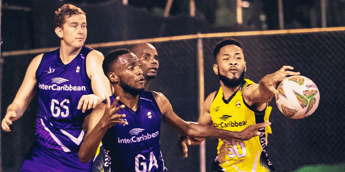 interCaribbean supporting netball team in Jamaica