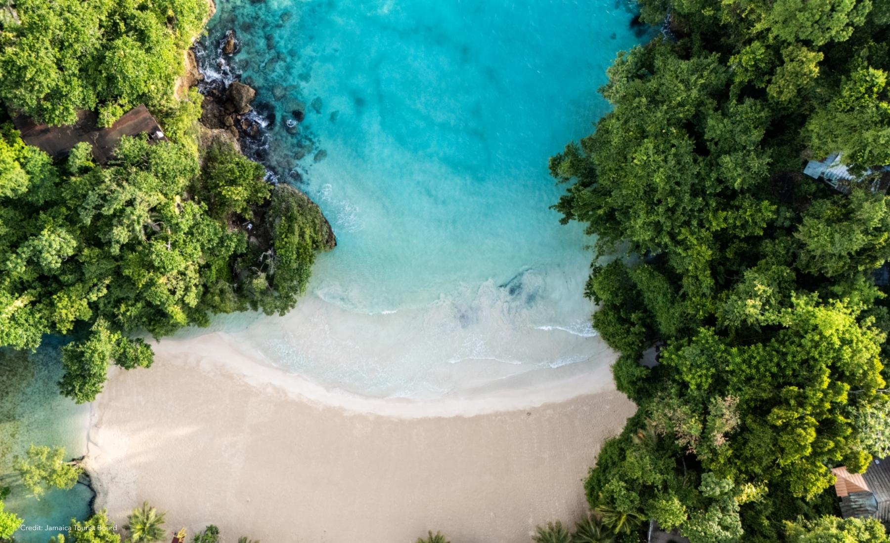 Port Antonio Beach Bird's Eye View Frenchmen's Cove