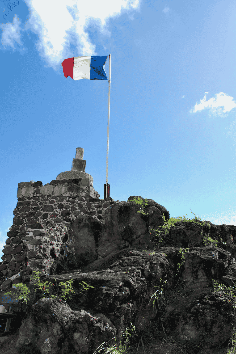View across Marigot and the coastline from Fort Louis in St Martin