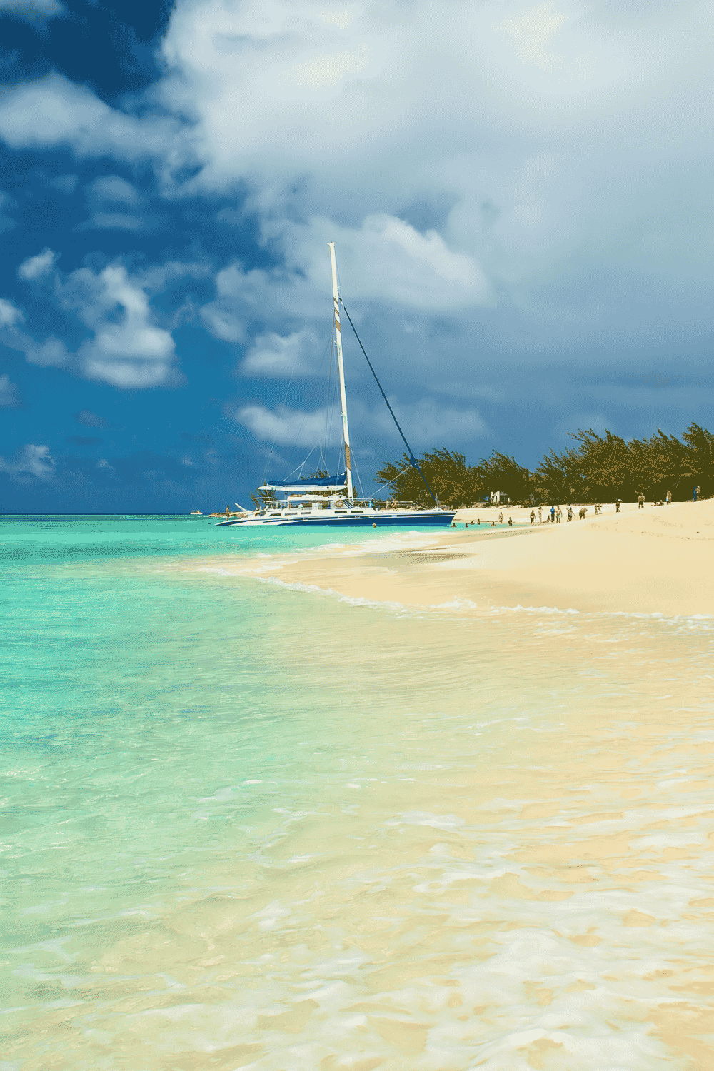 Governor's Beach with clear turquoise water in Grand Turk Turks and Caicos