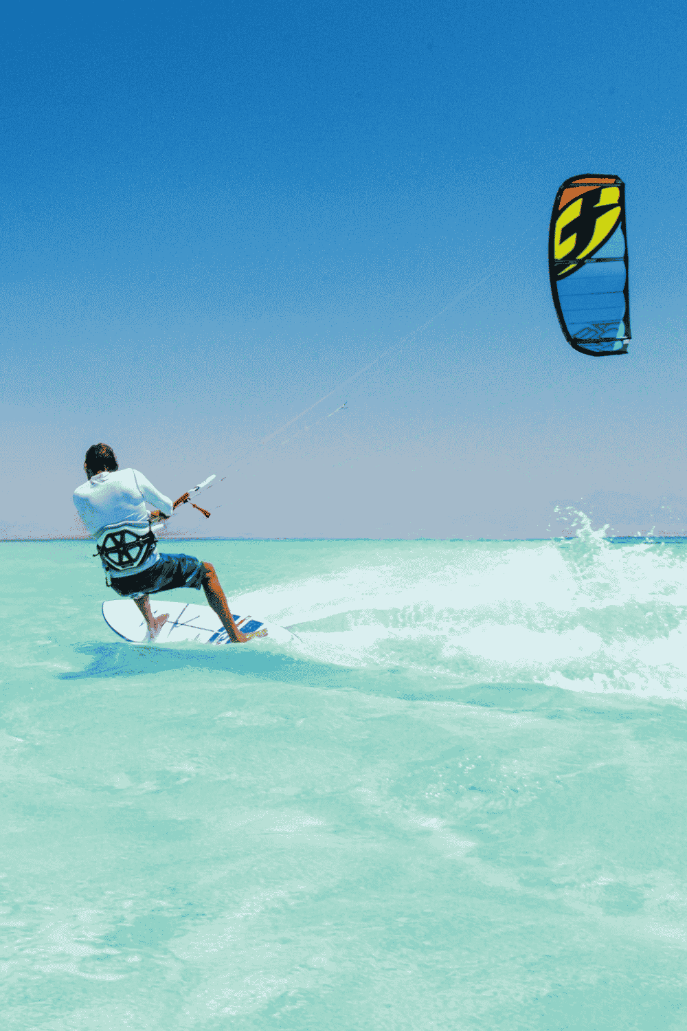 Long Bay Beach with shallow turquoise water in Providenciales Turks and Caicos